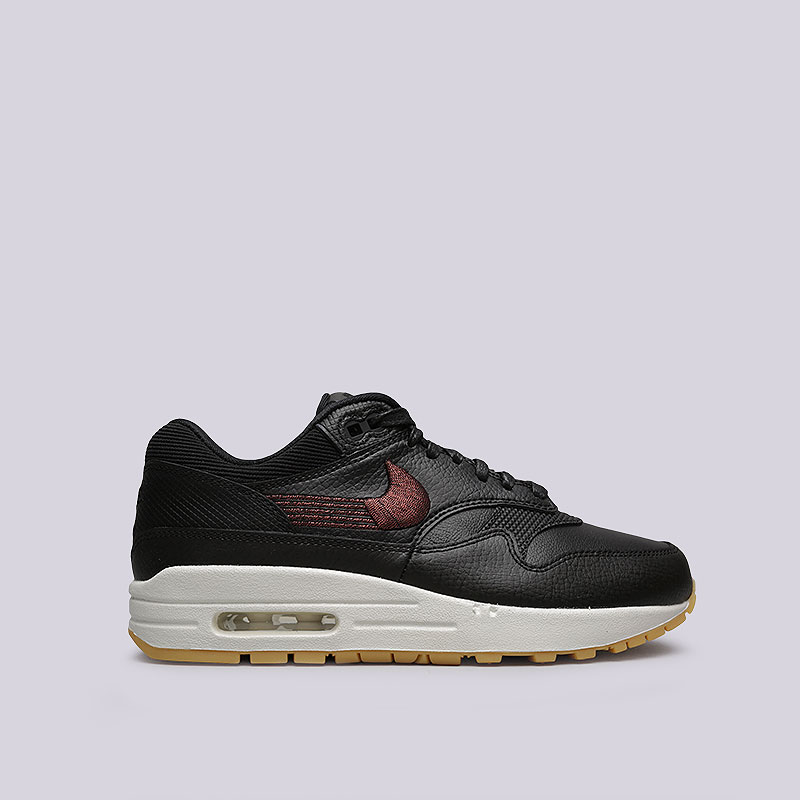 женские черные кроссовки Nike WMNS Air Max 1 PRM 454746-020 - цена, описание, фото 1